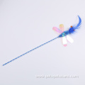 Interactive butterfly Feather Cat Toys Play Wand